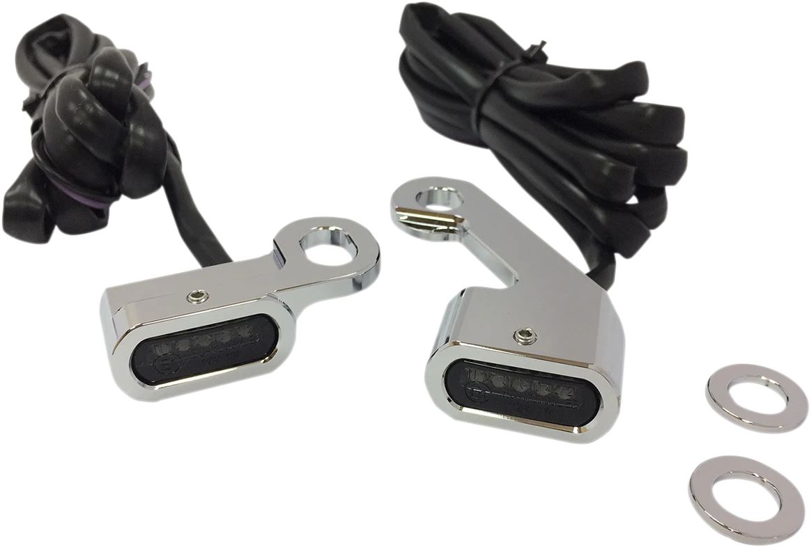 Exceptional DRAG SPECIALTIES LED Handlebar Marker Lights - Chrome Smoke L22-0232CMENU Lightweight