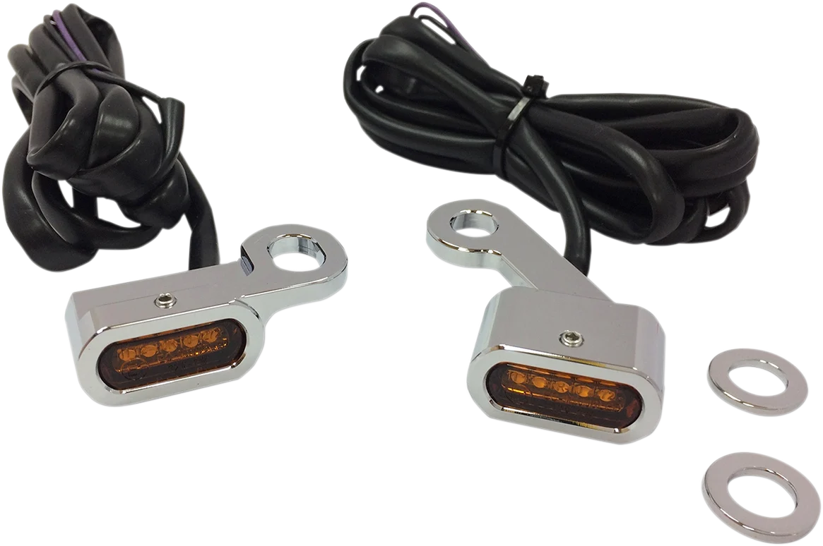 Fine DRAG SPECIALTIES LED Handlebar Marker Lights - XL - Chrome Amber L22-0231CAENU Sophisticated