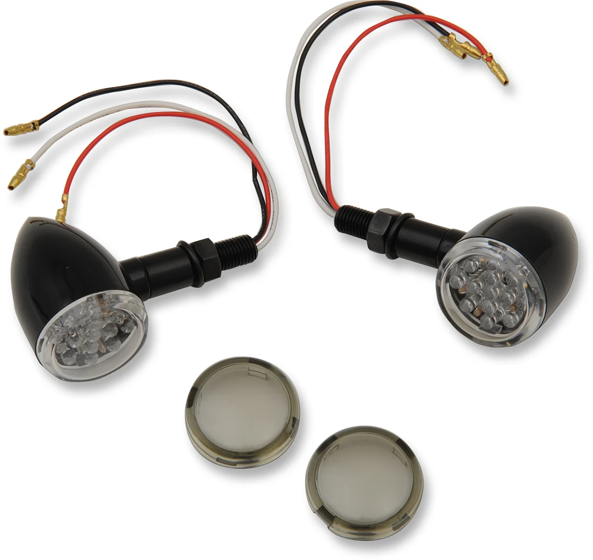 Modern DRAG SPECIALTIES LED Marker Lights - Black Red - Smoke Lens 20-6390BC MIRQ User-Friendly