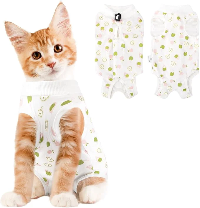Flexible Cat Recovery Suit Female Breathable Cat Onesie After Surgery Female Modern