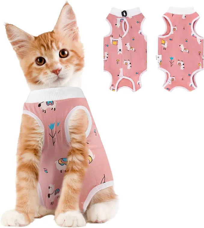 Natural Coppthinktu Cat Recovery Suit Female Breathable Cat Onesie After Surgery Female Unique