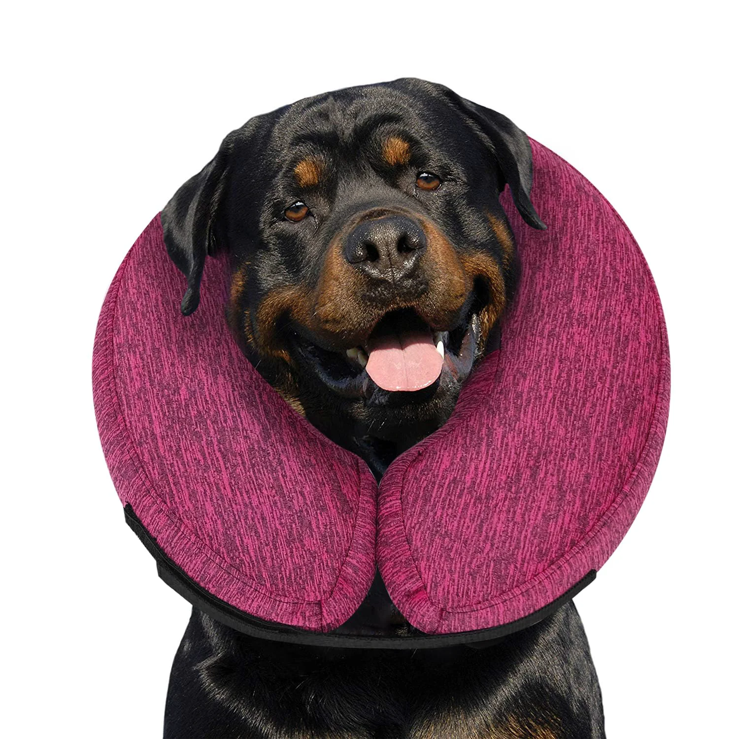 First-Class MIDOG Inflatable Donut Cone for Dogs – Soft Protective E-Collar Rose XL Traditional
