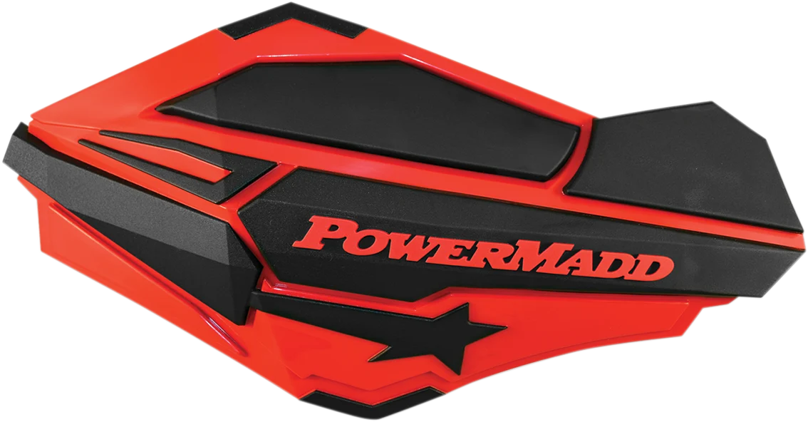 Optimized POWERMADD Handguards - Polaris Red Black 34402 Recyclable