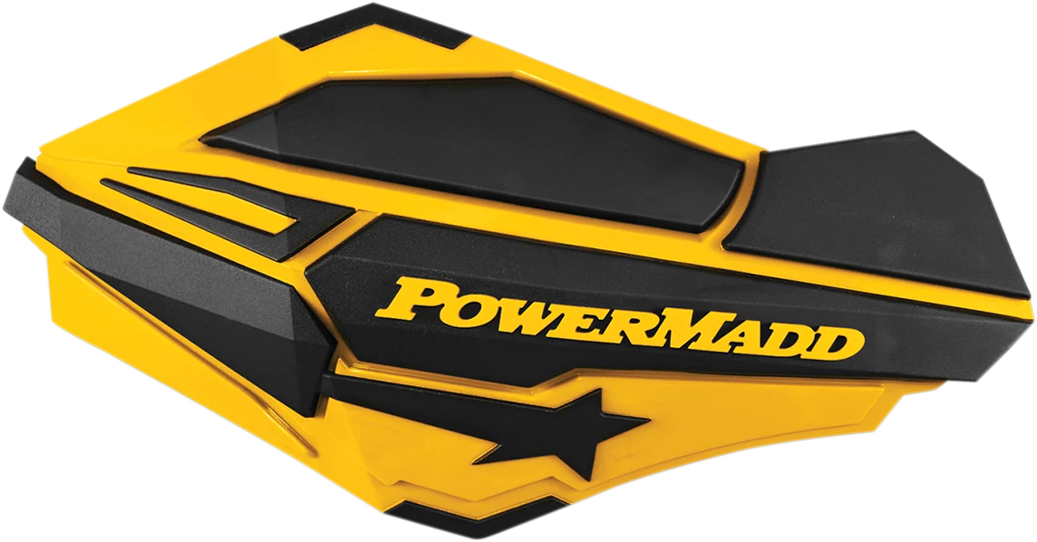 Fine Crafted POWERMADD Handguards - Ski-Doo Yellow Black 34401 High-End