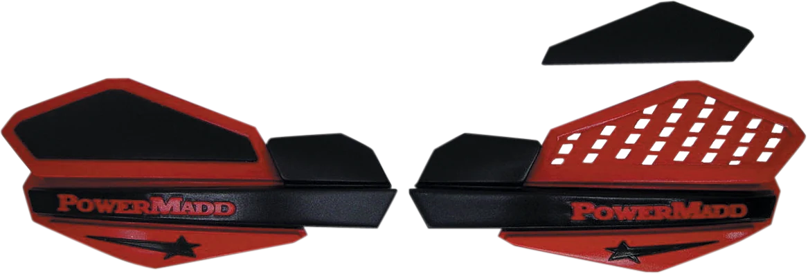 Innovative POWERMADD Handguards - Red Black 34202 Convenient