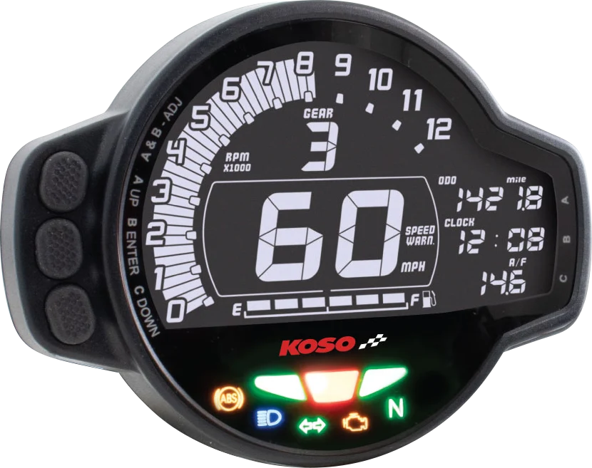 Premium Material KOSO NORTH AMERICA MS-01 Multifunction Gauge - Honda - Grom BA078100-GR Excellent
