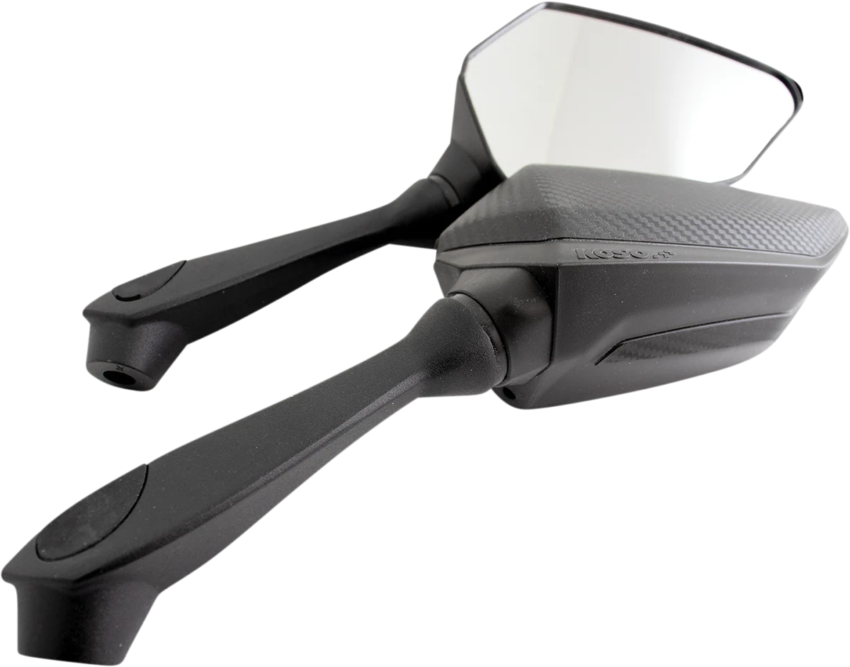 Reliable KOSO NORTH AMERICA Mirrors - Sprint - Side View - Kidney - Black SA000003 Soft
