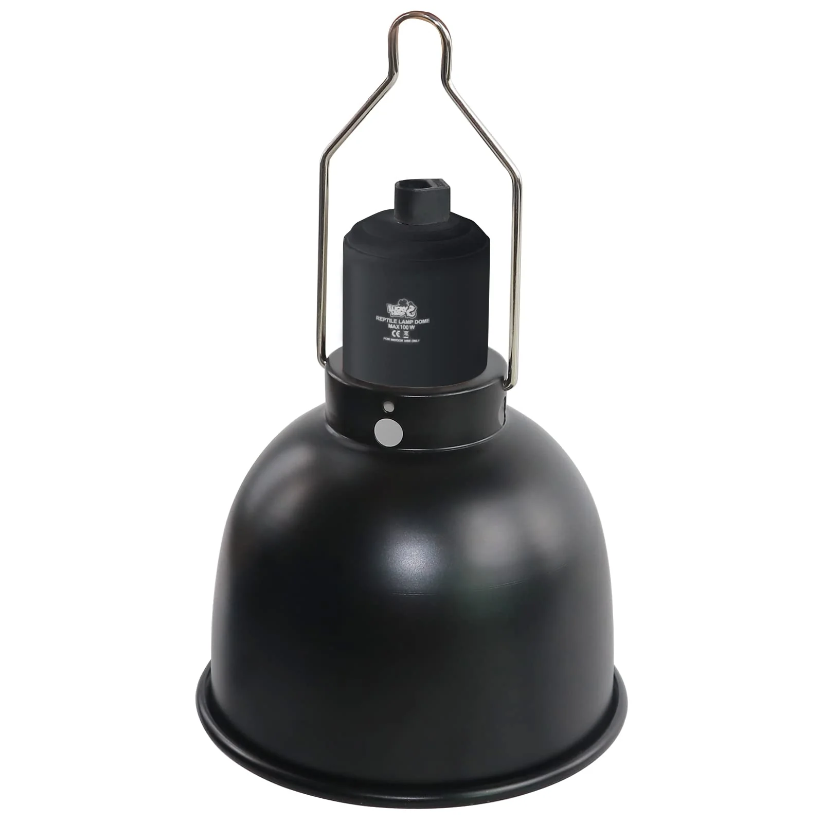 Long-Lasting LUCKY HERP Aluminum 5.5-inch Shallow Dome Reptile Light Fixture UVB Basking Heat Lamp Reusable