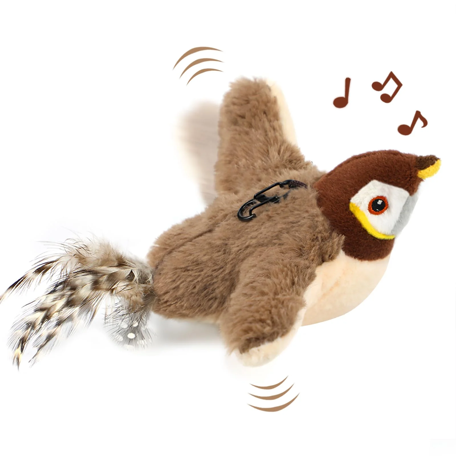 Fast Tocirelo Flapping Bird Cat Toy – USB Rechargeable Interactive Sparrow for Indoor Cats Trusted