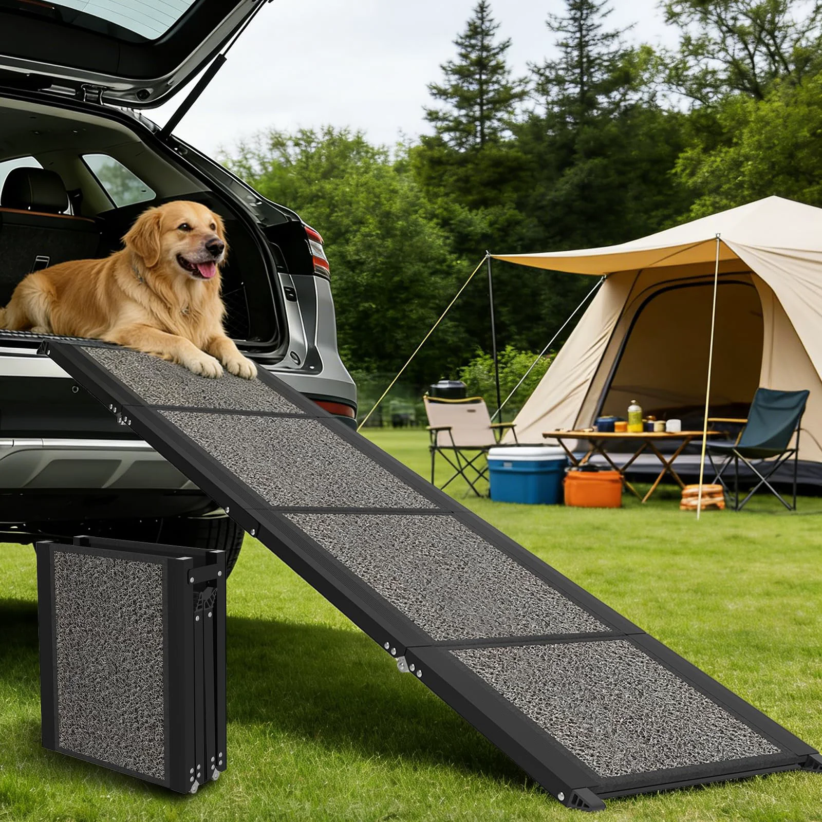 Secure Dog Ramp for Car. Chosen for quality fits naturally into modern pet homes. Quality