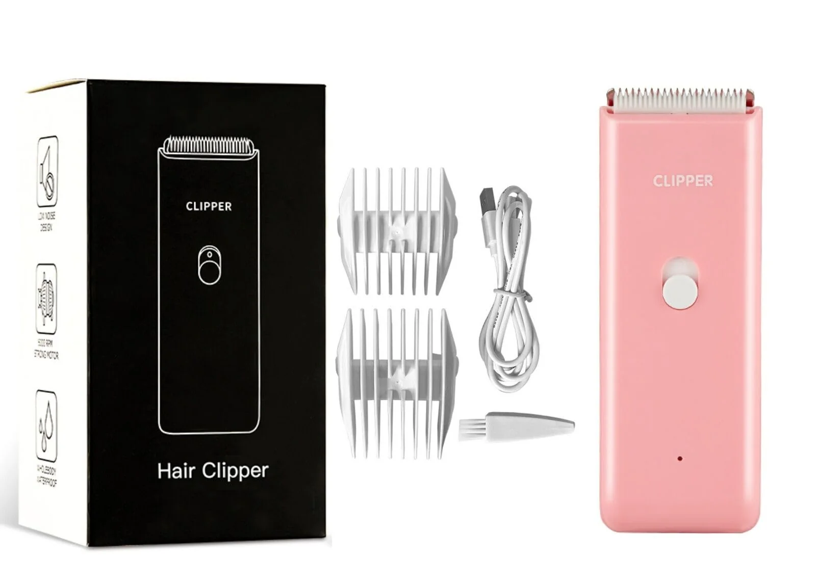 Luxury Tileon Dog Clippers Quiet USB Rechargeable Cordless Grooming Kit Pink Lightweight