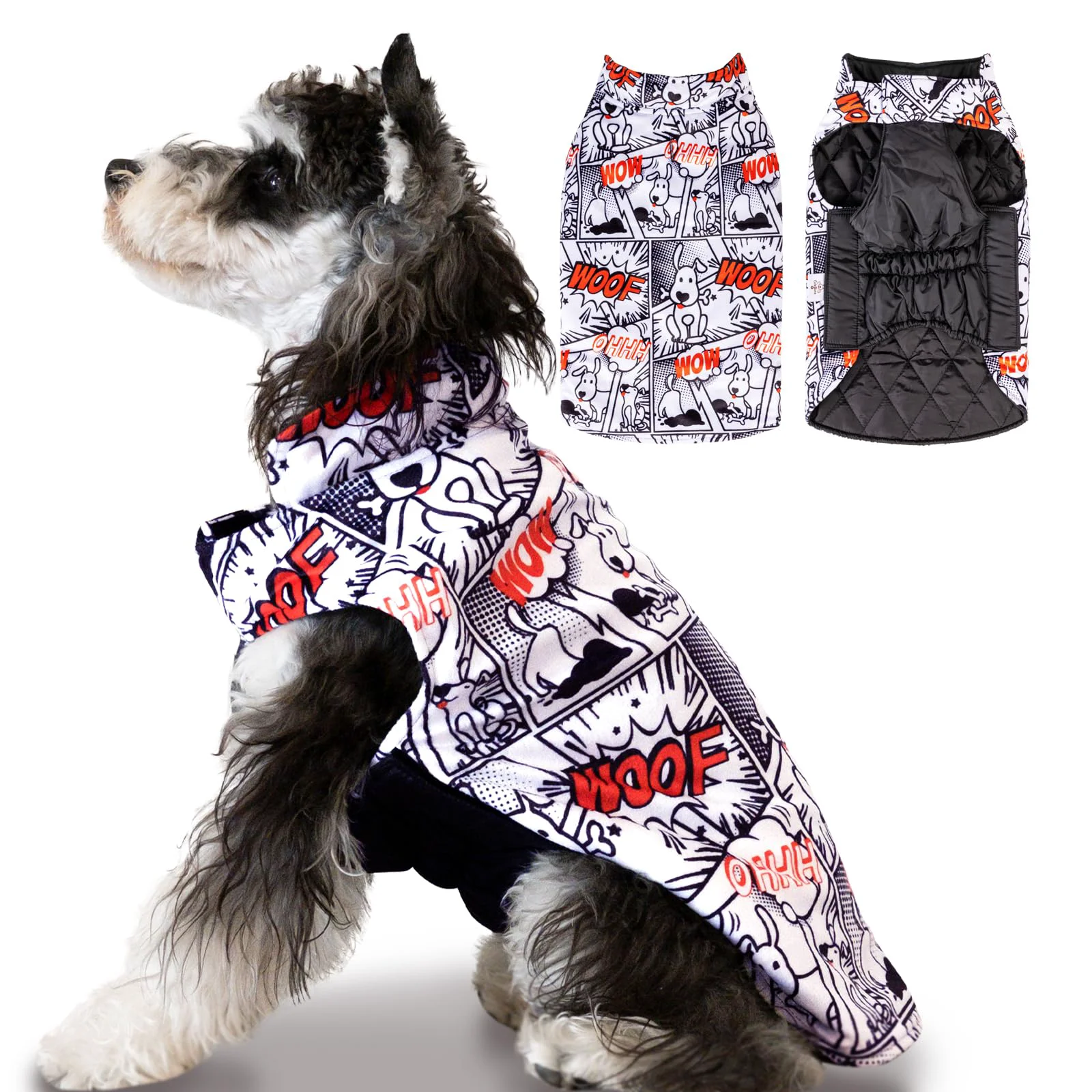 Convenient CuteBone Winter Dog Jacket - Reversible Windproof Waterproof Green
