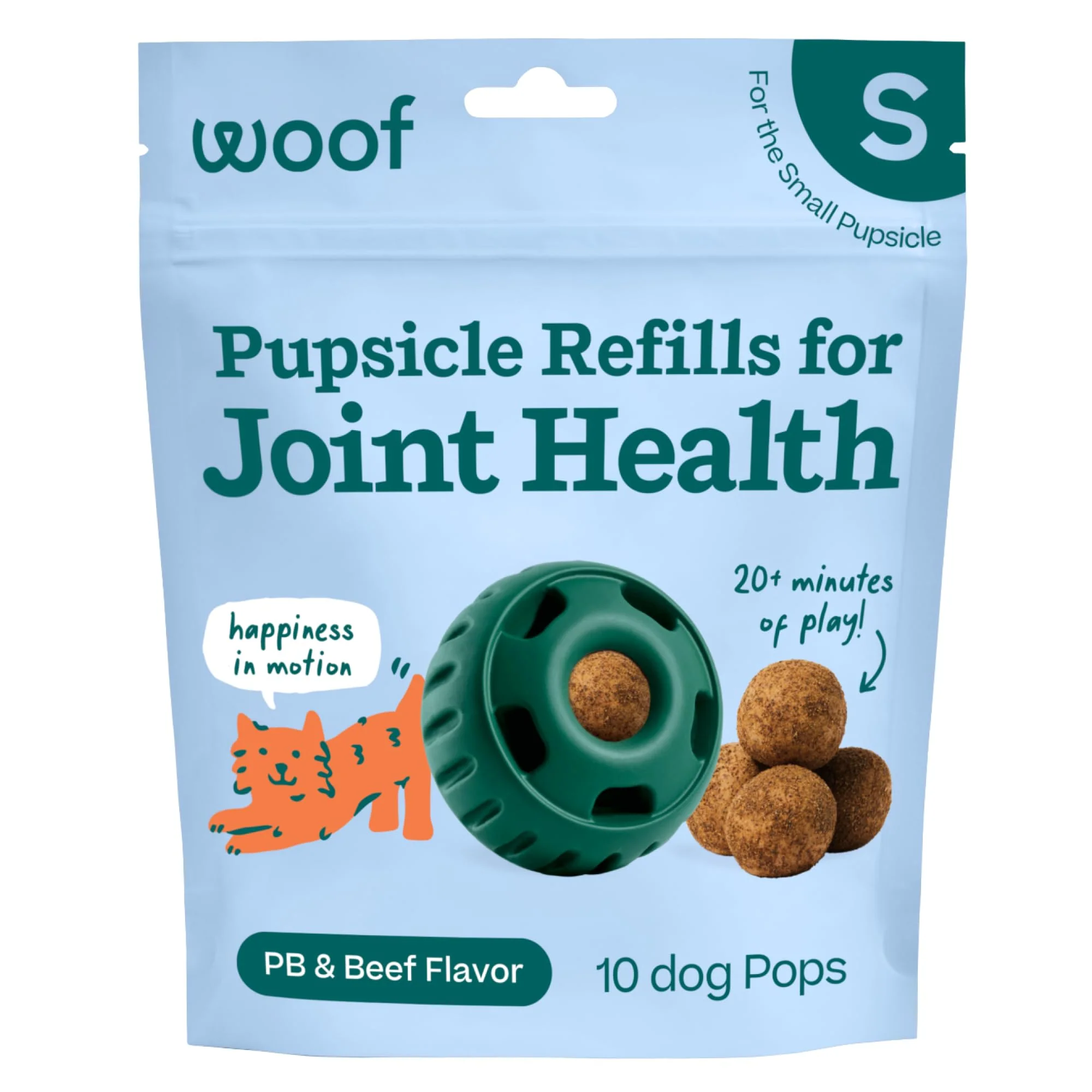 Superior WOOF Hip Joint Pupsicle Refill Pops for Dogs – Long-Lasting Mess- Joint Support Advanced