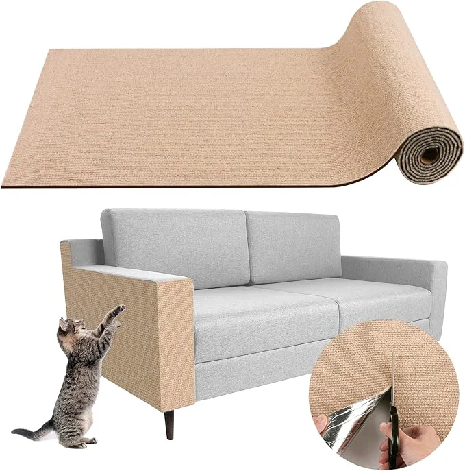 Premium Climbing Cat Scratcher Mat Trimmable Cat Scratching Post Carpet 39.3 x15.8 Top-Quality