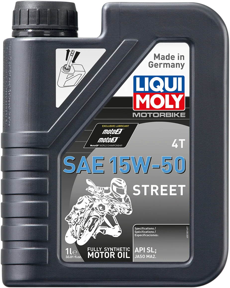 Original LIQUI MOLY Street 4T Oil - 15W-50 - 1 L 20058 High-Grade