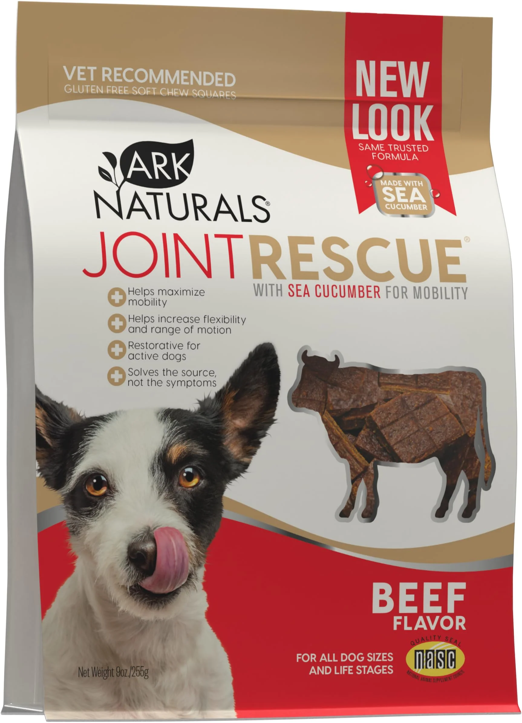 Professional Ark Naturals Joint Rescue Dog Chew Beef Flavor – Glucosamine Chondroitin Joint Support Eco-Friendly