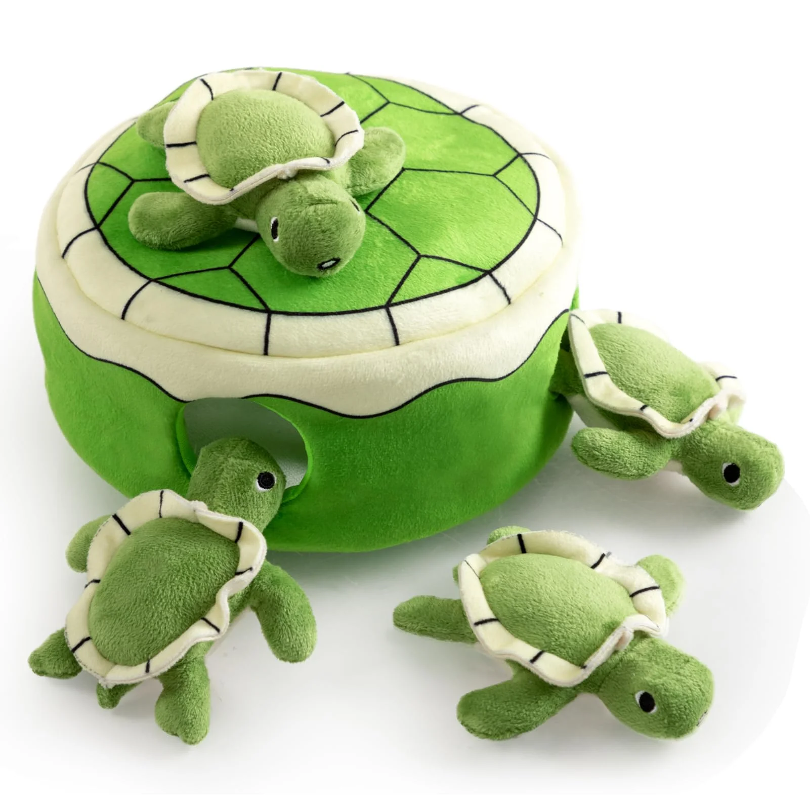 Lightweight Hollypet Squeaky Dog Toy – Interactive Plush Hide Seek Turtle for Small to Medium Dogs Next-Generation