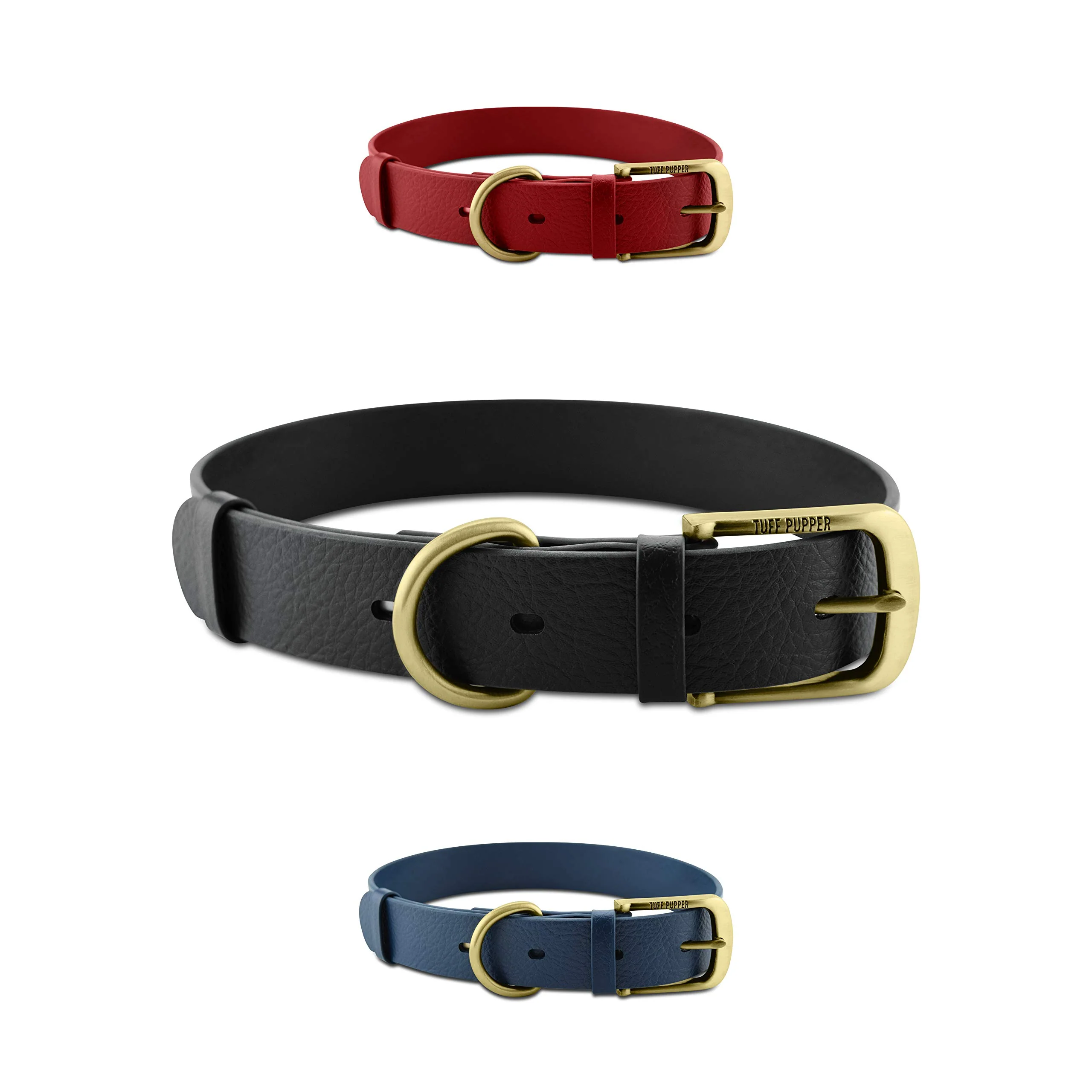Top-Quality Tuff Pupper Classic Heavy Duty Dog Collar – 10x Stronger Waterproof Odor-Proof Efficient