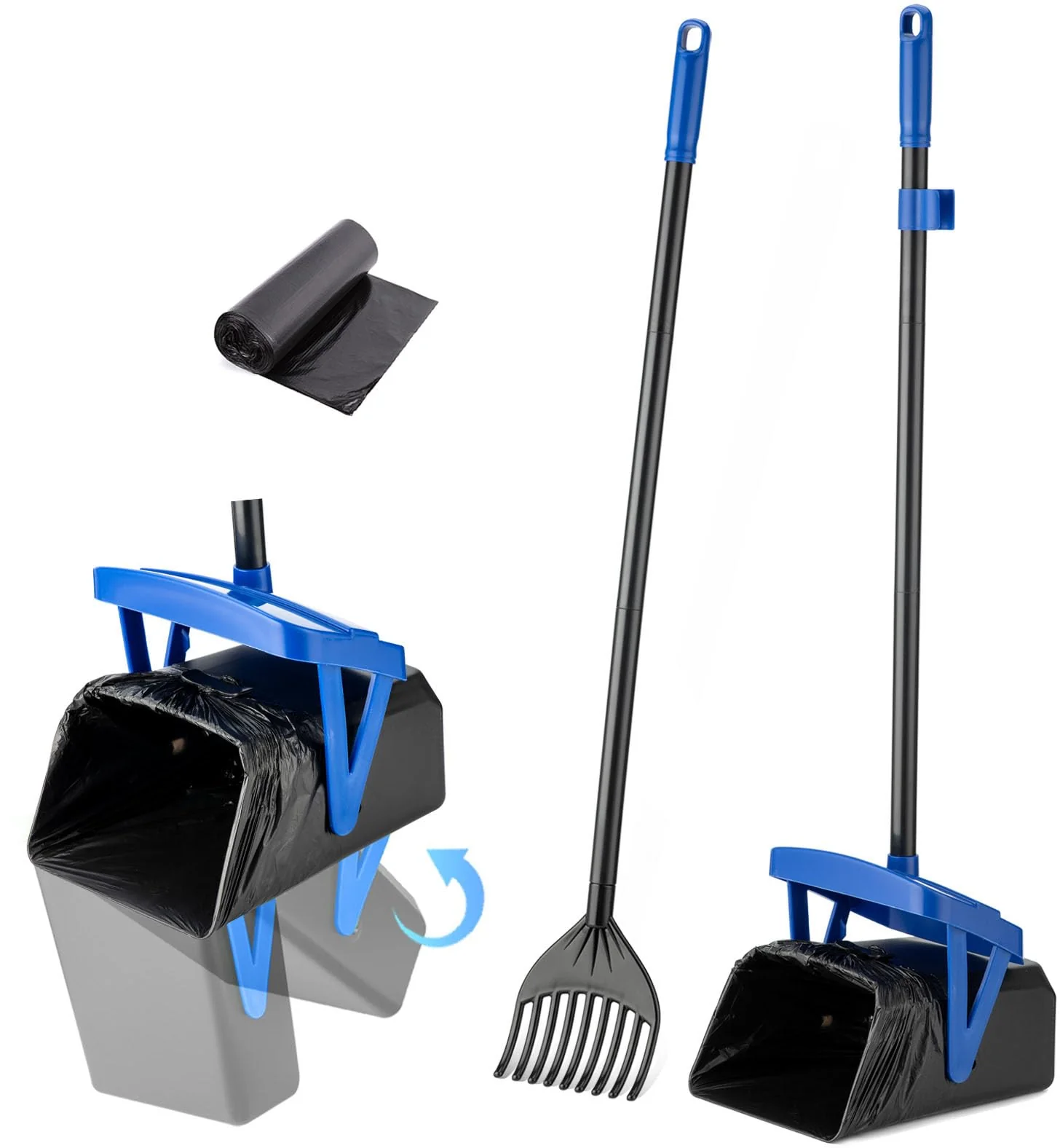 Effective TIMINGILA Pooper Scooper Swivel Bin Rake – Extendable 36in Handle Easy Cleanup First-Class