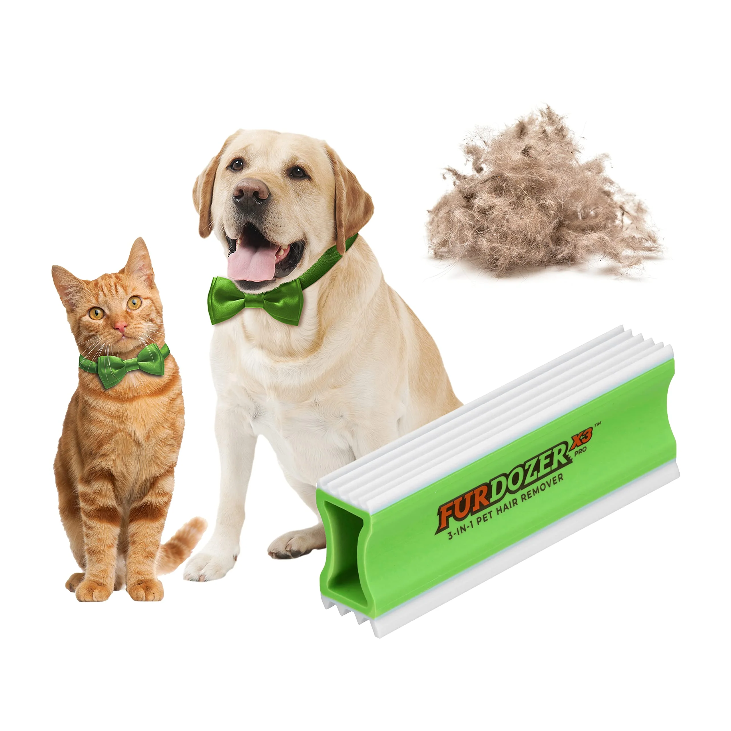 Refined FurDozer Pet Hair Remover Auto Detailing Tools – Neater Pet Brands Green X3 PRO 5-inch Long Quality