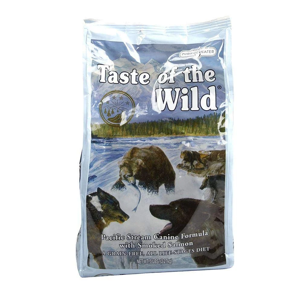 Modern Taste of the Wild Pacific Stream Dog Food - 5 lb Grain- Salmon Formula First-Class