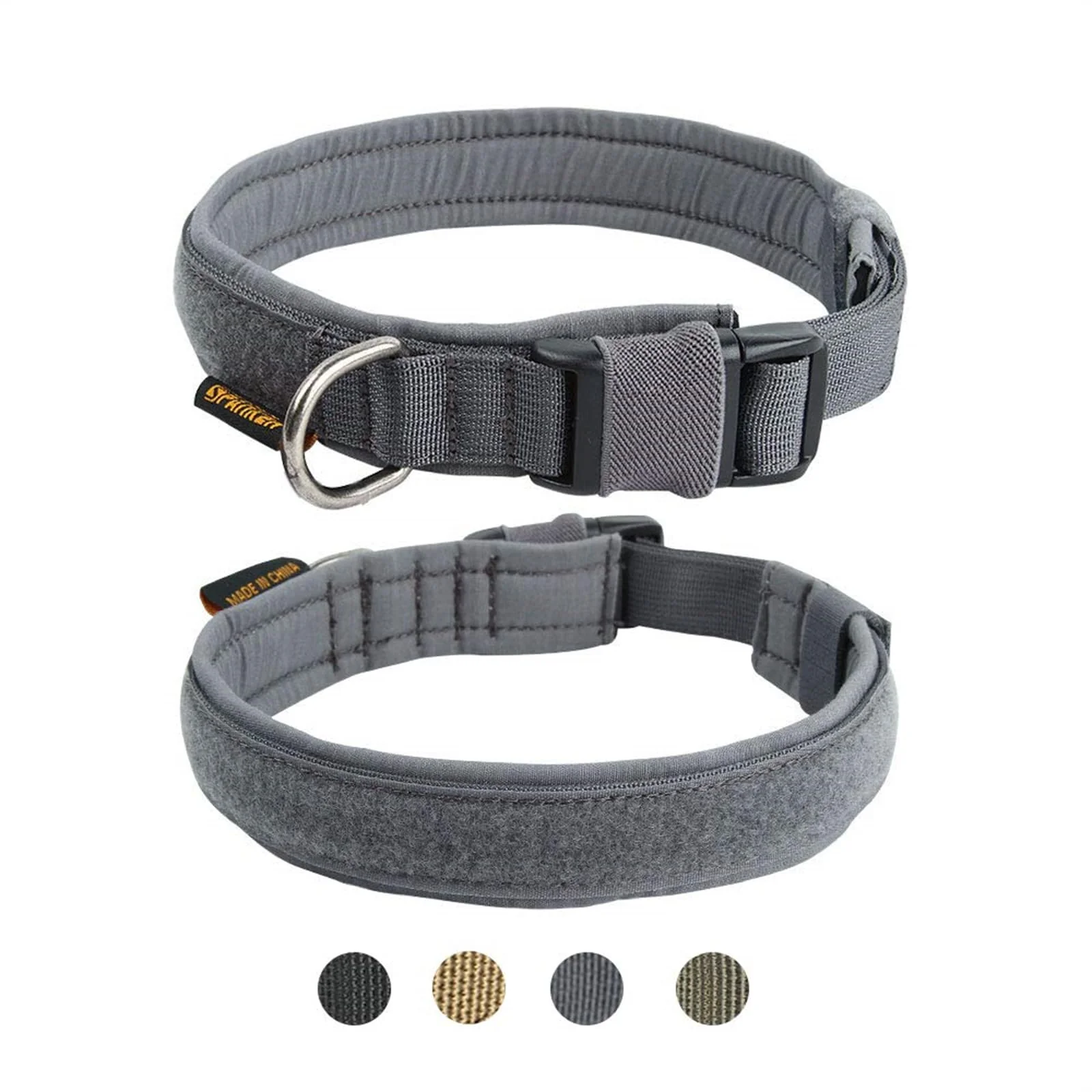 Selected EXCELLENT ELITE SPANKER Tactical Small Dog Collar Durable Nylon Soft Padded Comfort D-Ring Elite