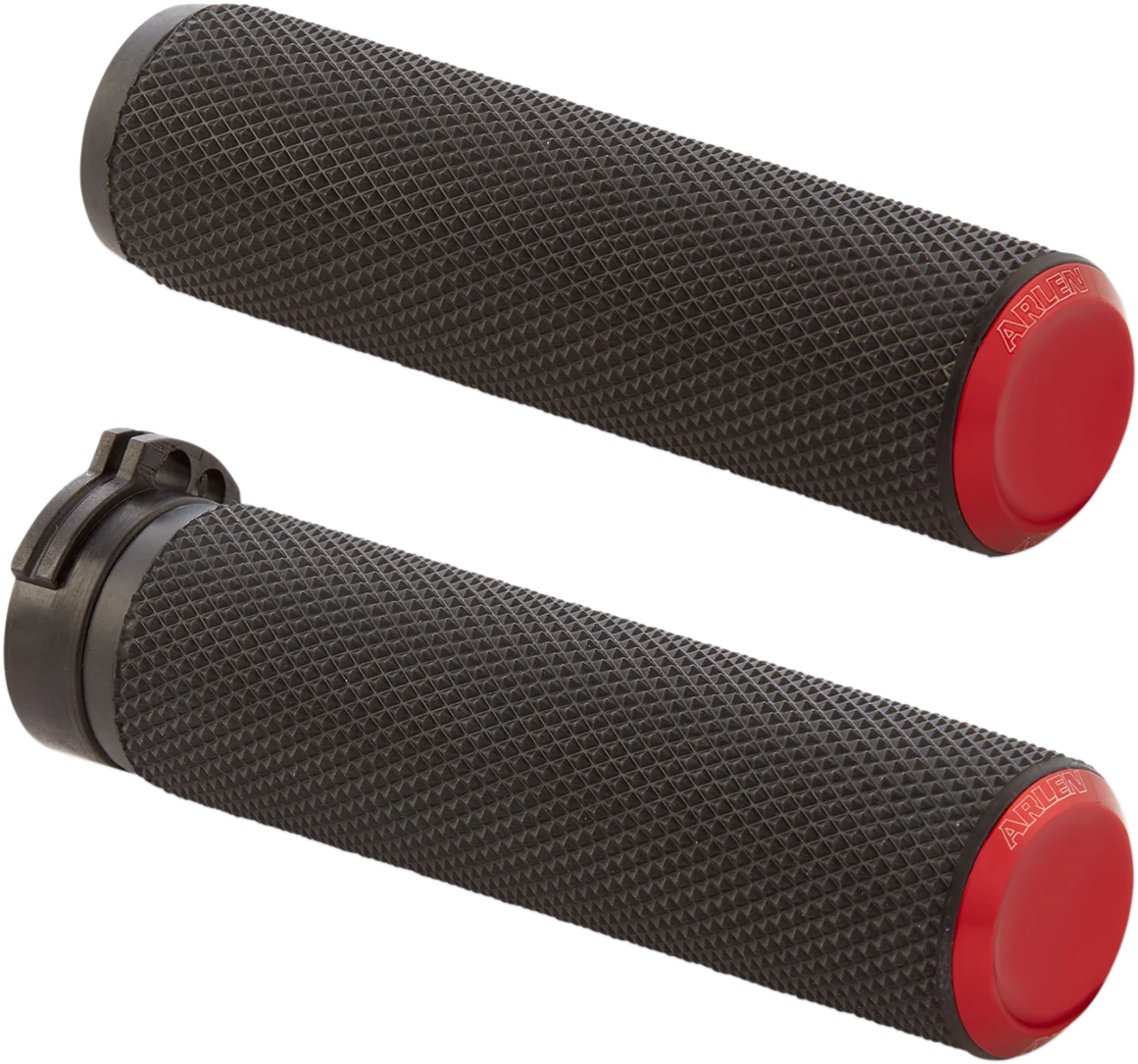 High-Quality ARLEN NESS Knurled Grips - Cable - Red 07-336 Selected