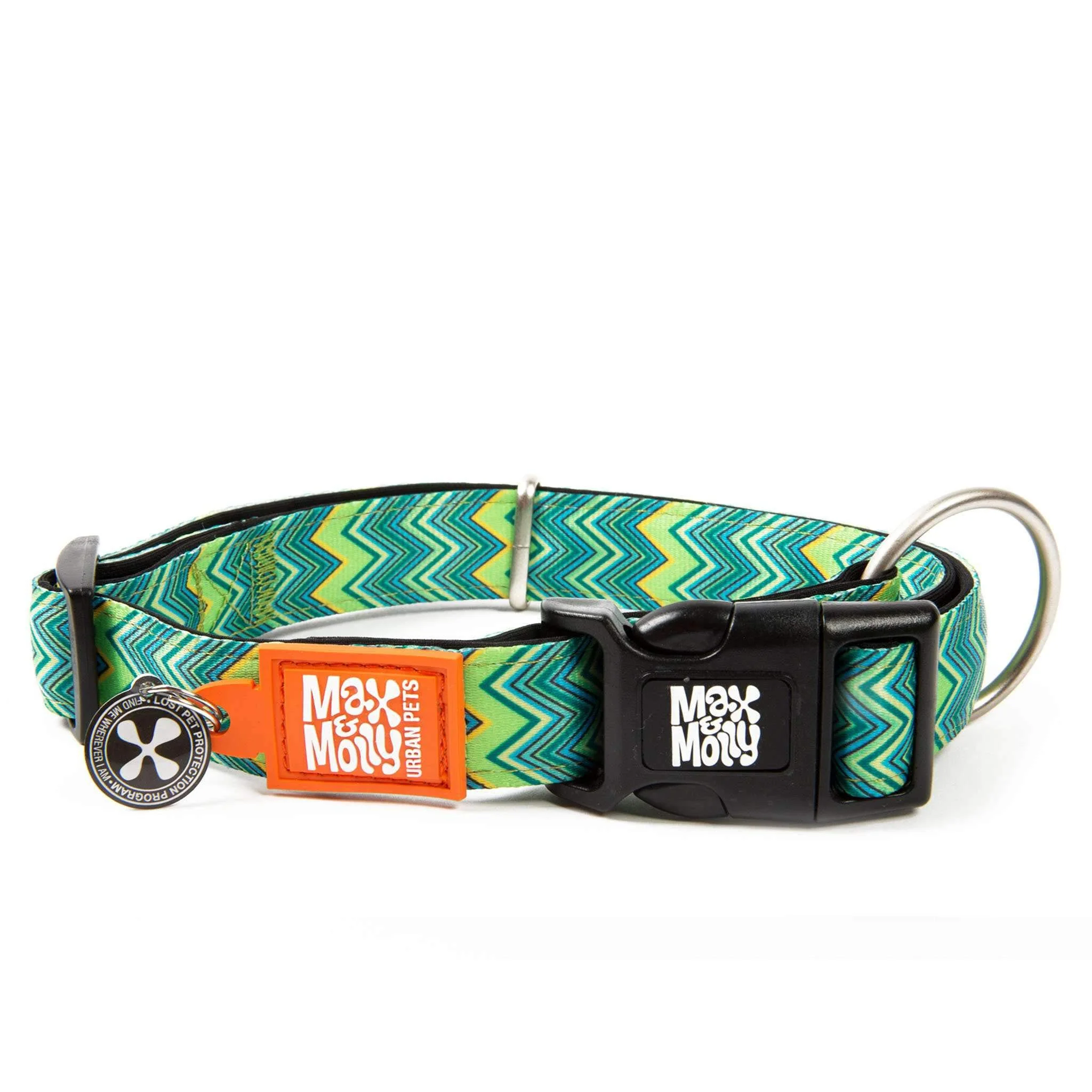 Premium Material Max Molly Ultra Comfortable Padded Neoprene Sport Dog Collar with Smart ID Tag – Vintage S Healthy