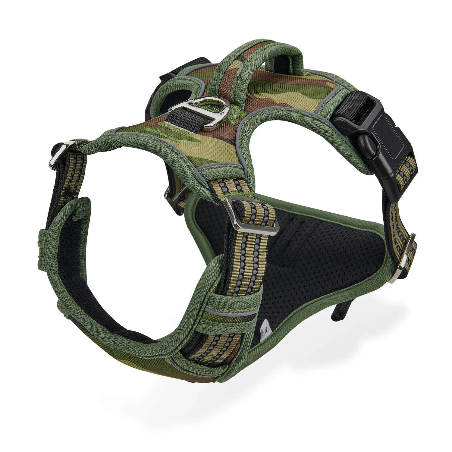 Expertly Made Dociote No-Pull Dog Harness with Handle — Front Chest Clip Reflective Breathable Oxford Elegant