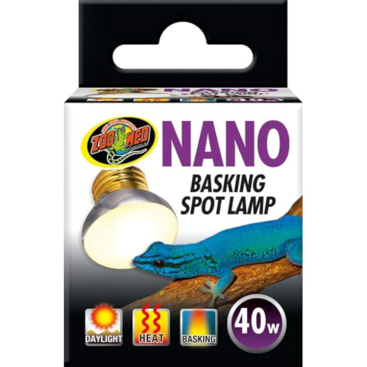 Premium Material Zoo Med Nano Basking Spot Lamp 40W – Pack of 4 I for Nano Terrariums ≤10 gal Smart