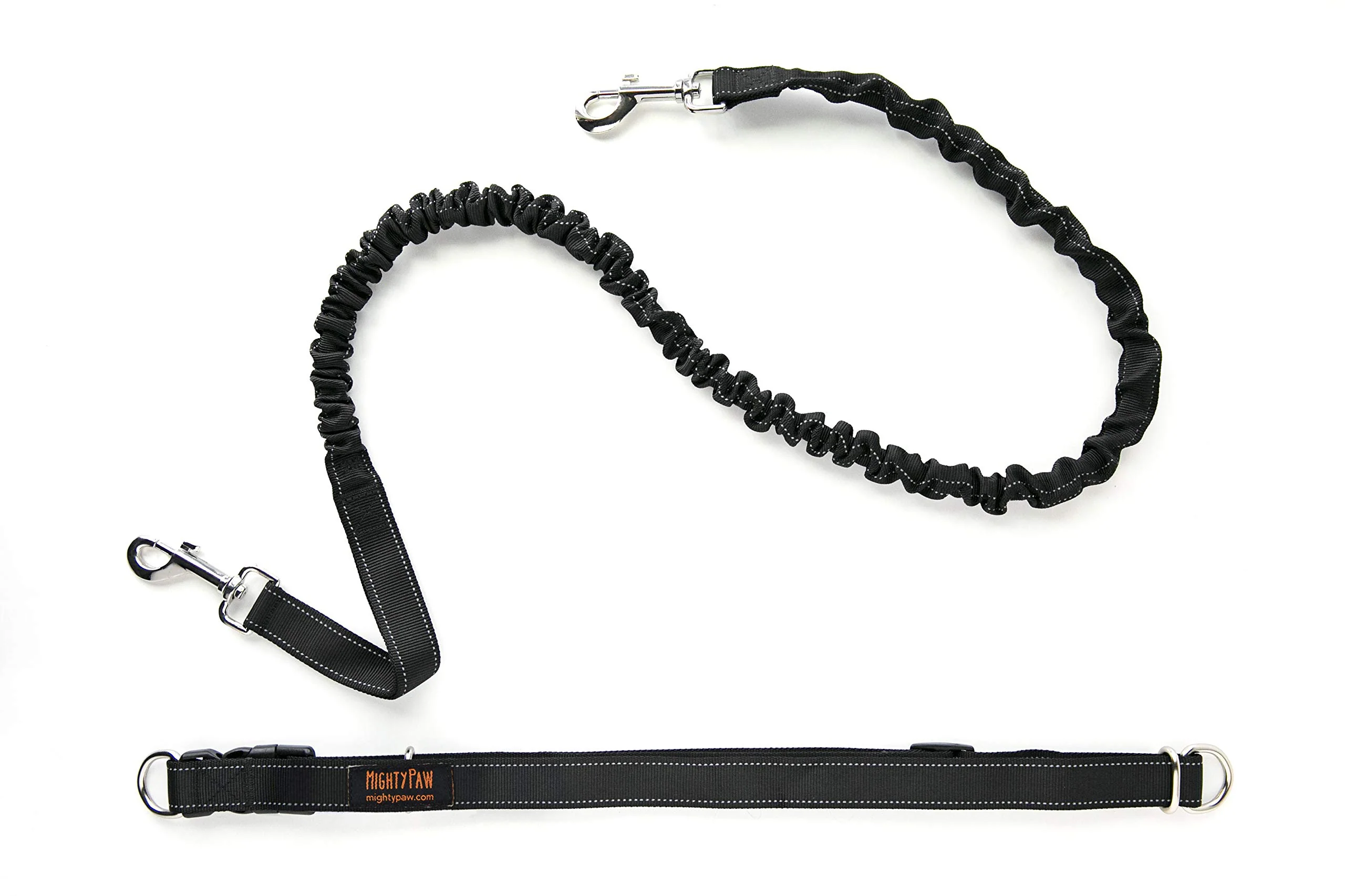 Original Design Mighty Paw Hands Dog Leash Bungee Waist Leash for Walking Running Up to 150 lb Verified