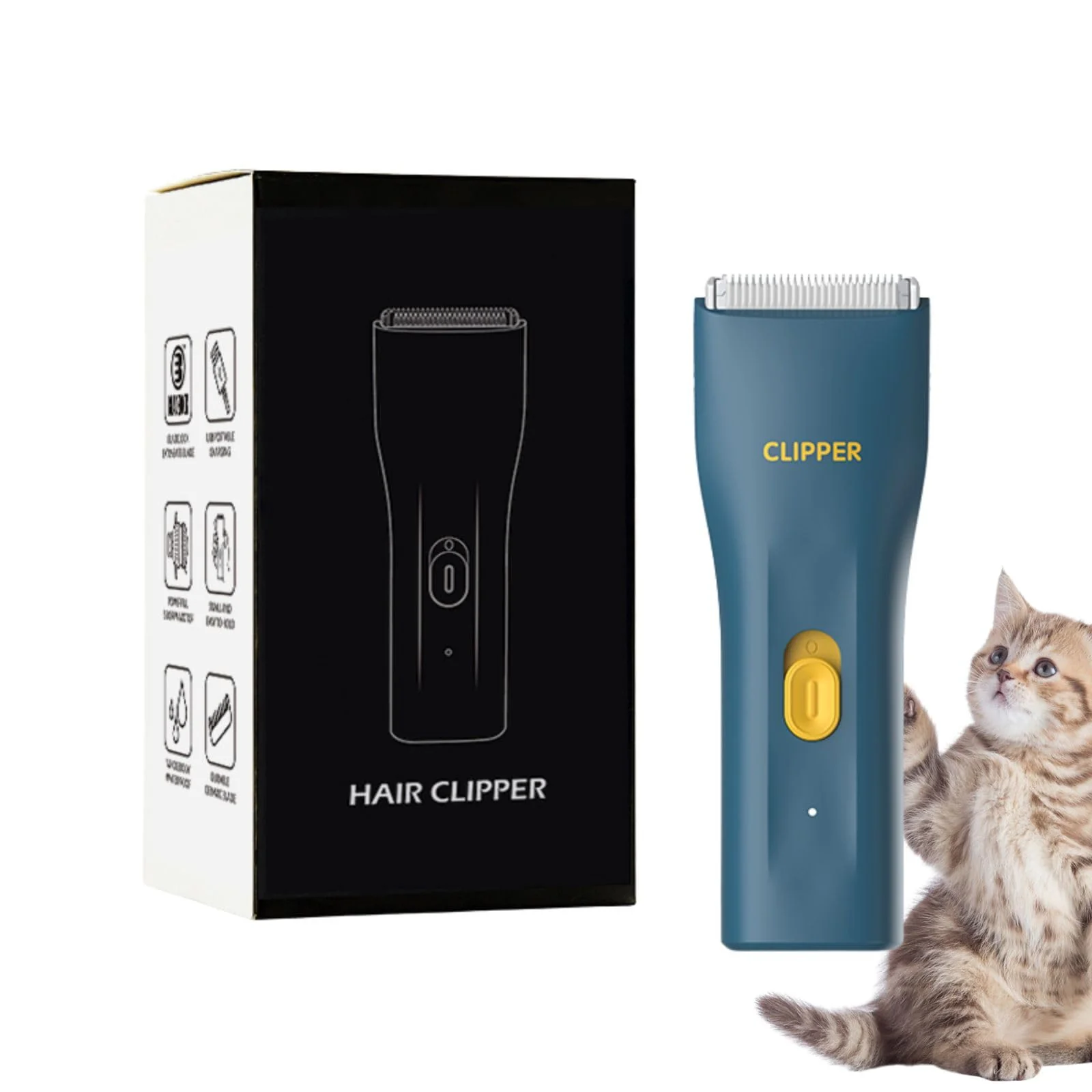 Premium Grimgrow Dog Grooming Kit Clipper – Low-Noise Cordless Grooming Tool for Thick Coats Authentic