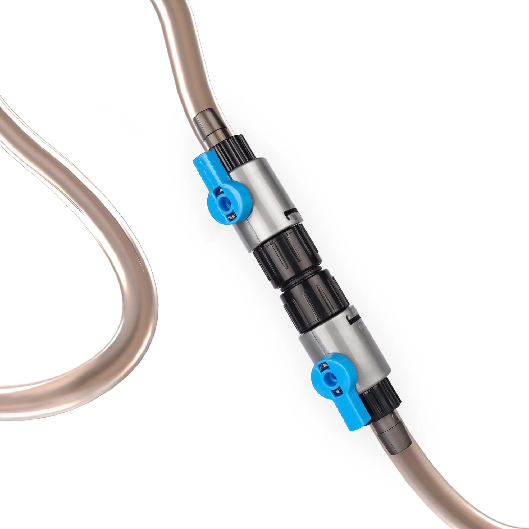 Premium Material LANDEN Double Tab Connector for Aquarium – 1 2 inch Hose Quick Release Valve Exclusive