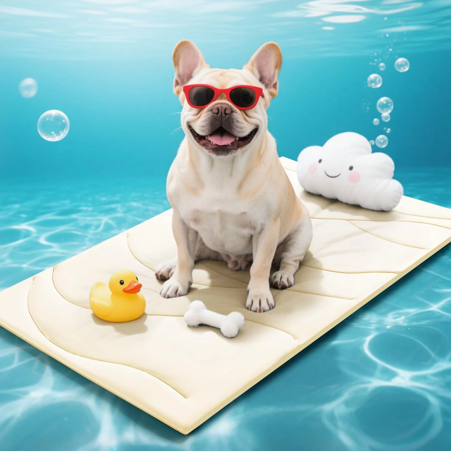 Crafted Babygreat Dog Cooling Mat 36x23 – Reversible Arc-Chill Self-Cooling Pad for Medium Dogs Enhanced
