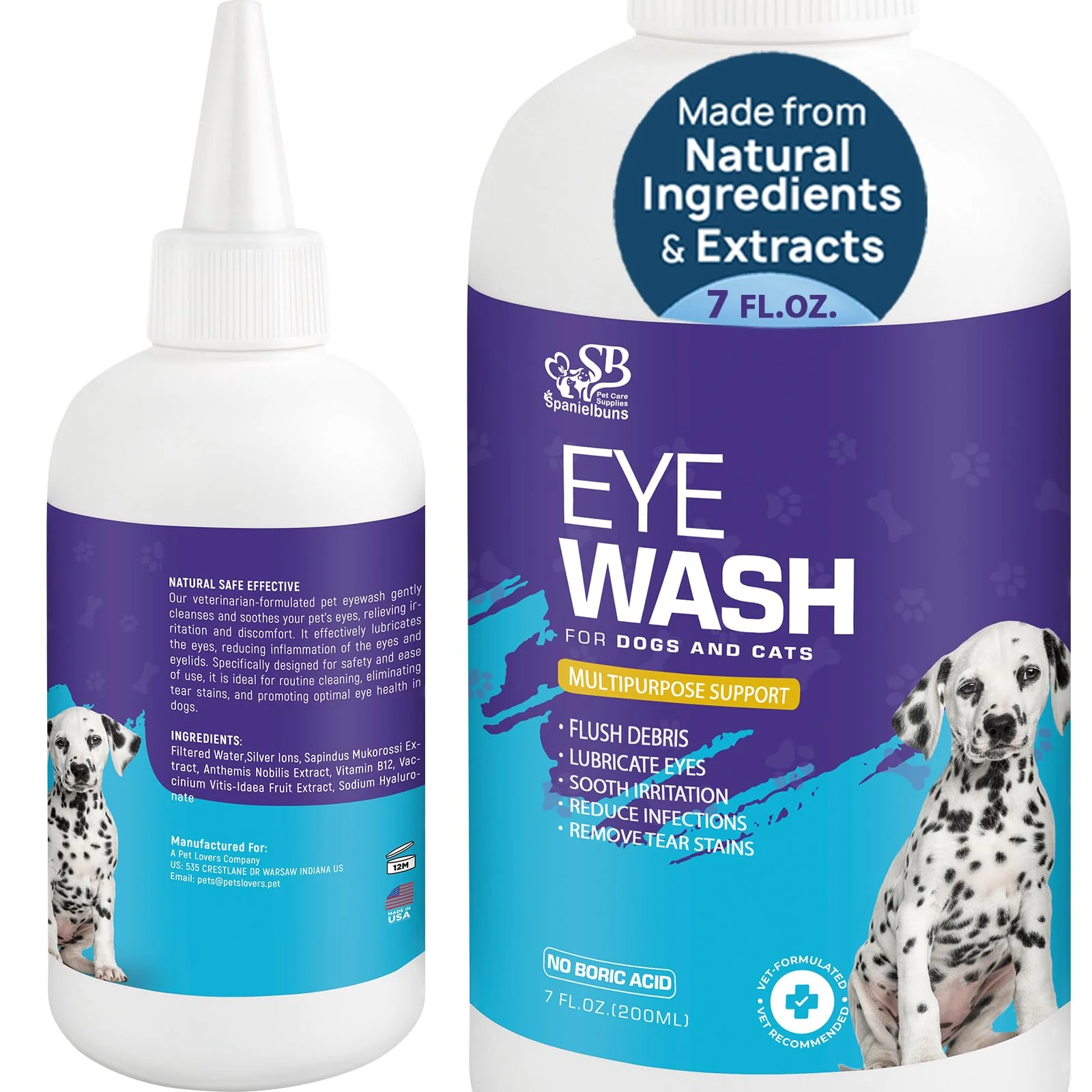 Practical Spanielbuns Dog Eye Drops 200ml – All-Natural Eye Wash for Dogs Cats Exceptional