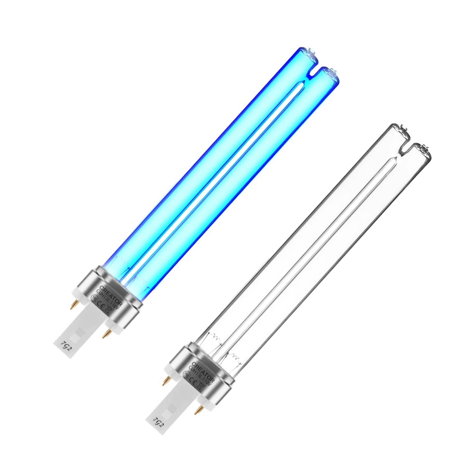 Soft coospider-repta 2 Pack 13W UV-C G23 Base Pond Bulb – Compatible with Jebao Sunsun Grech Durable