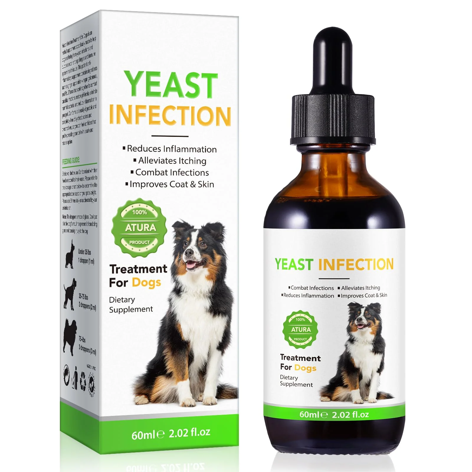 Next-Generation Netwik Natural Yeast Infection Treatment for Dogs – Allergy Relief Itching Skin Support Recyclable