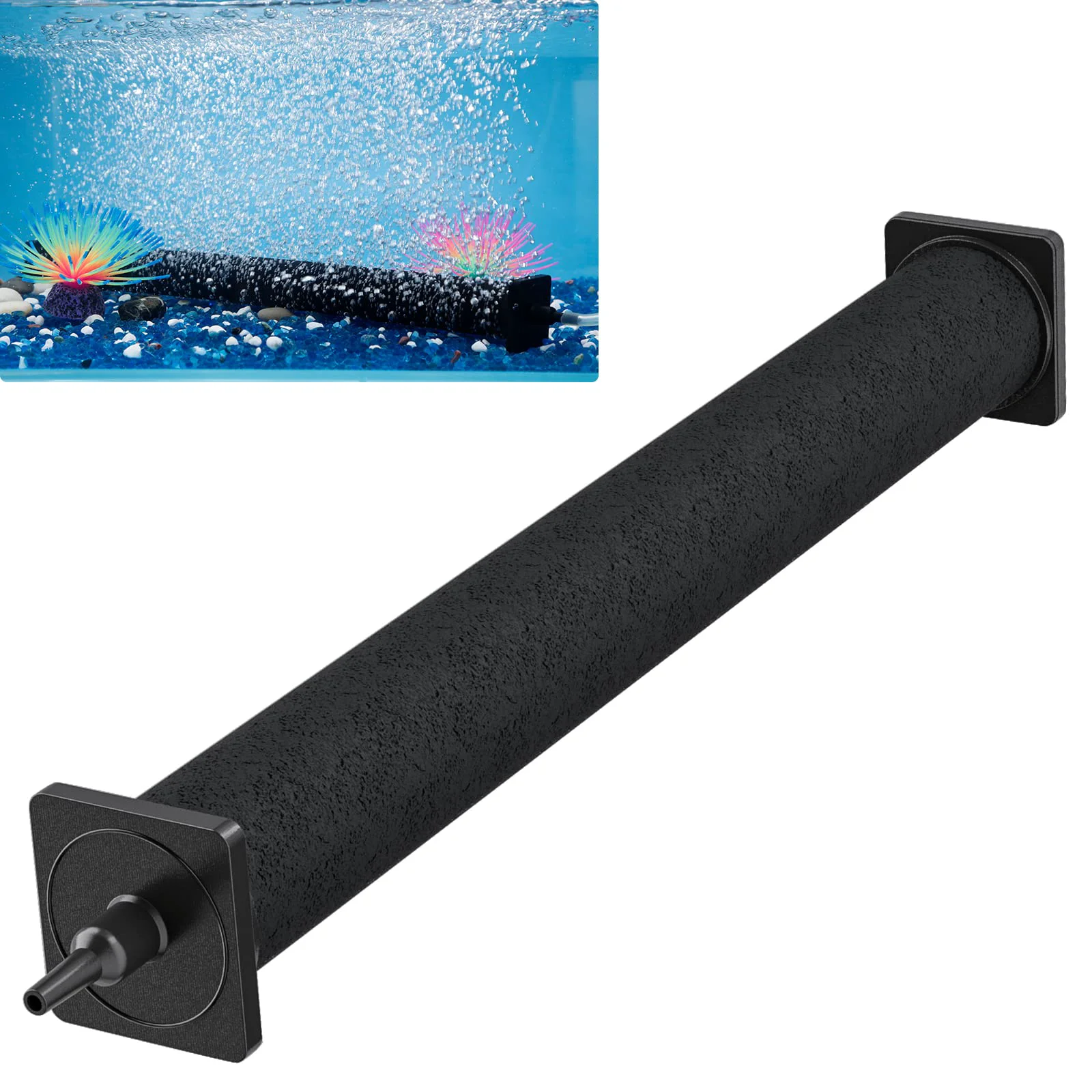Next-Generation Pawfly 16-Inch Air Stone Cylinder for Large Aquariums Ponds Bubble Diffuser ASE-302 Reusable