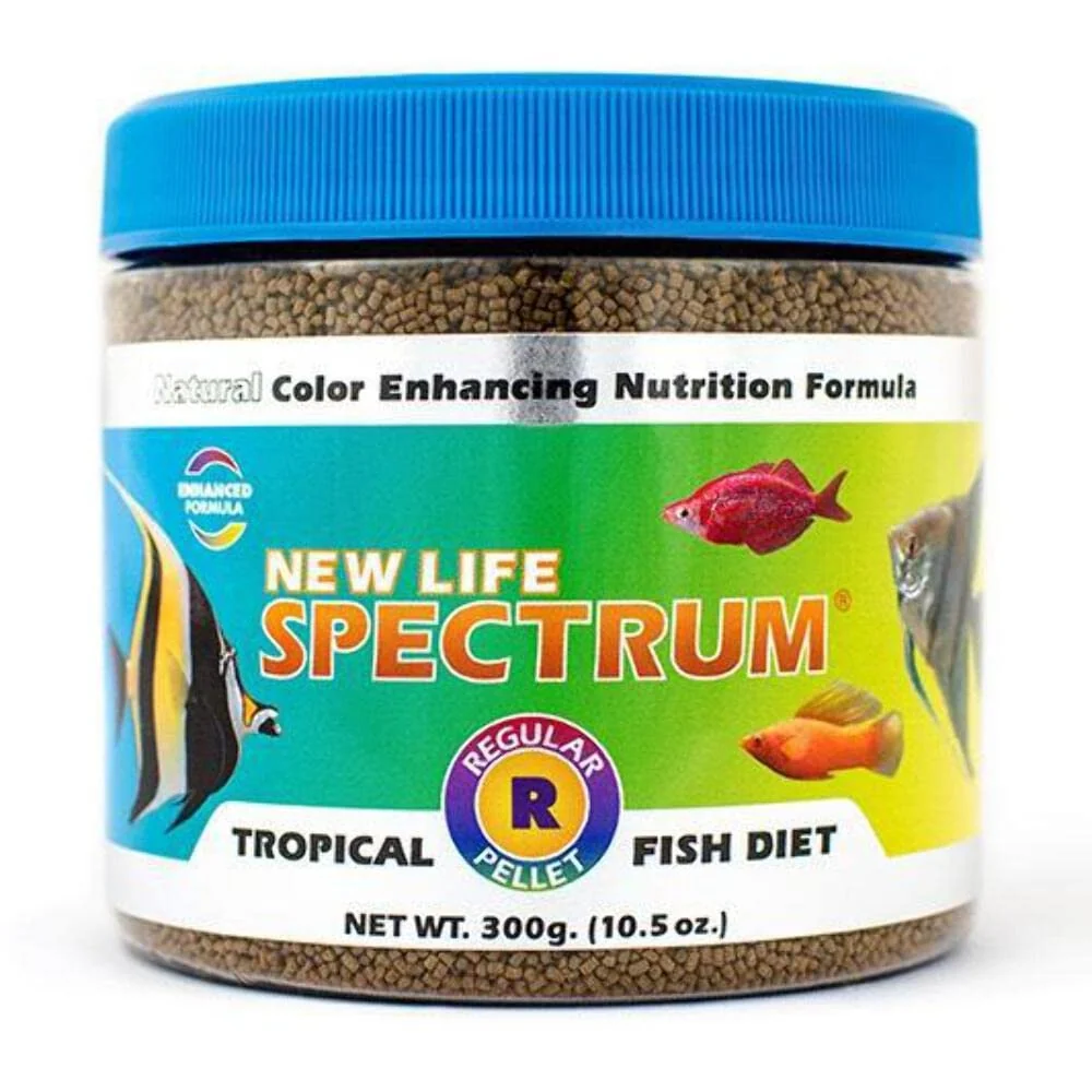 Premium New Life Spectrum Regular 300g Naturox Series — 1mm Pellets for Small Tropical Fish Salt Freshwater Carefully Designed