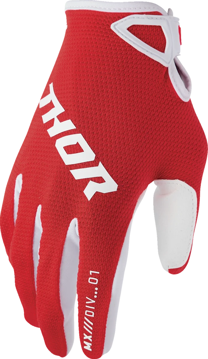 Original Design THOR Youth Ridemode Static Gloves - Red - Large 3332-1929 Specialty