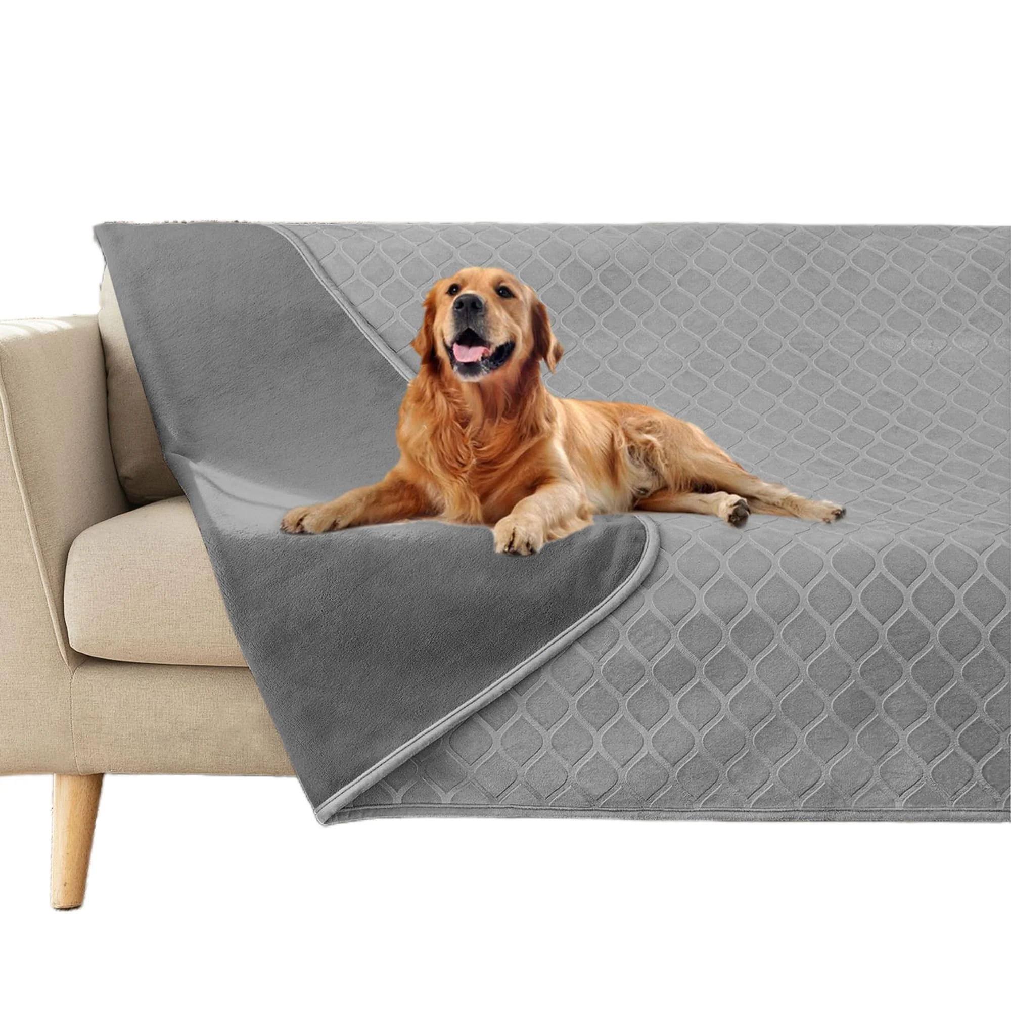 Detailed Fuguitex Waterproof Dog Blanket Bed Cover 40x60 – Plush Reversible Velvet for Couch Travel Smooth