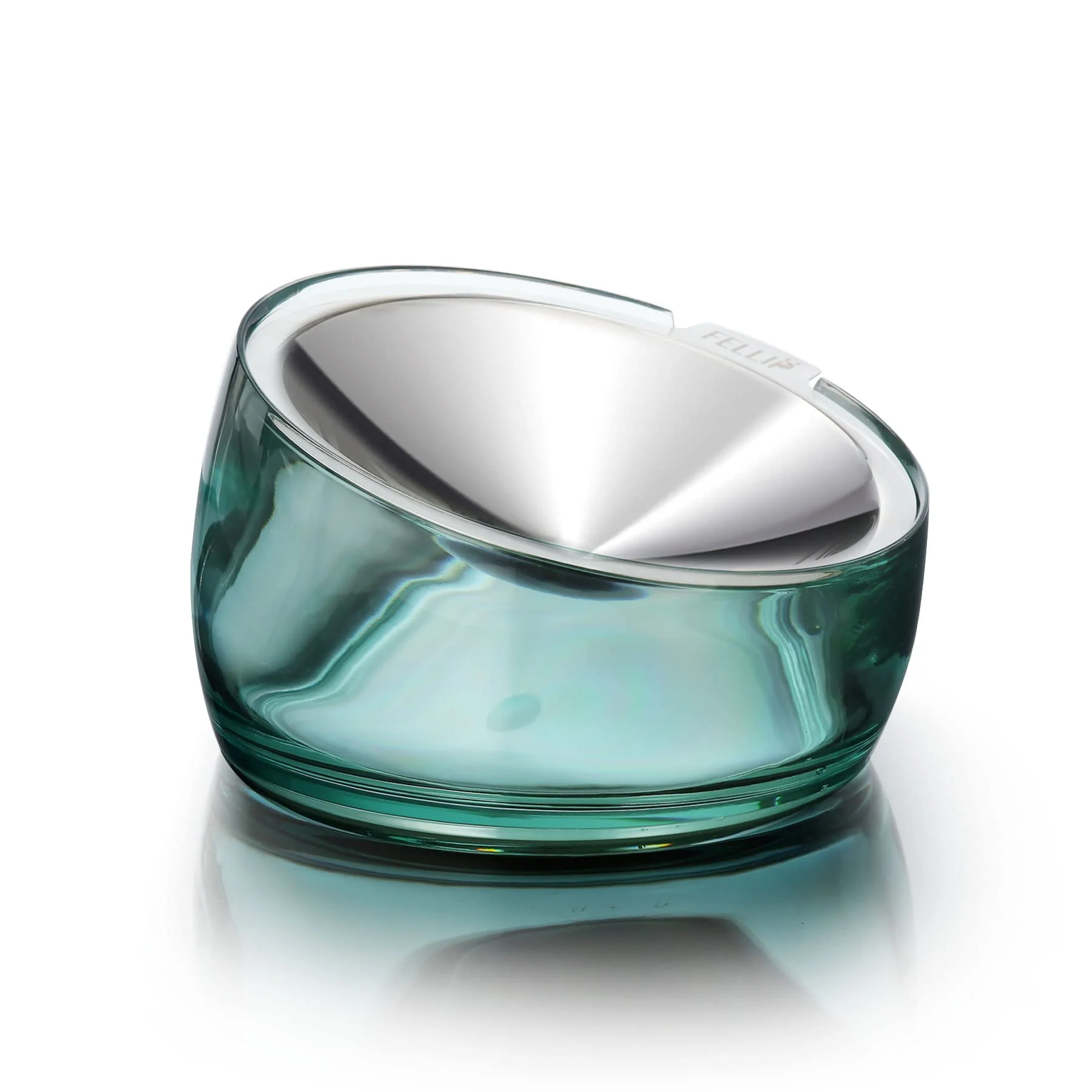 Smooth Felli Oblik d Cat Bowls – 304 Stainless Steel 15° Tilt Removable Dish Anti-Slip Dishwasher Safe Outstanding