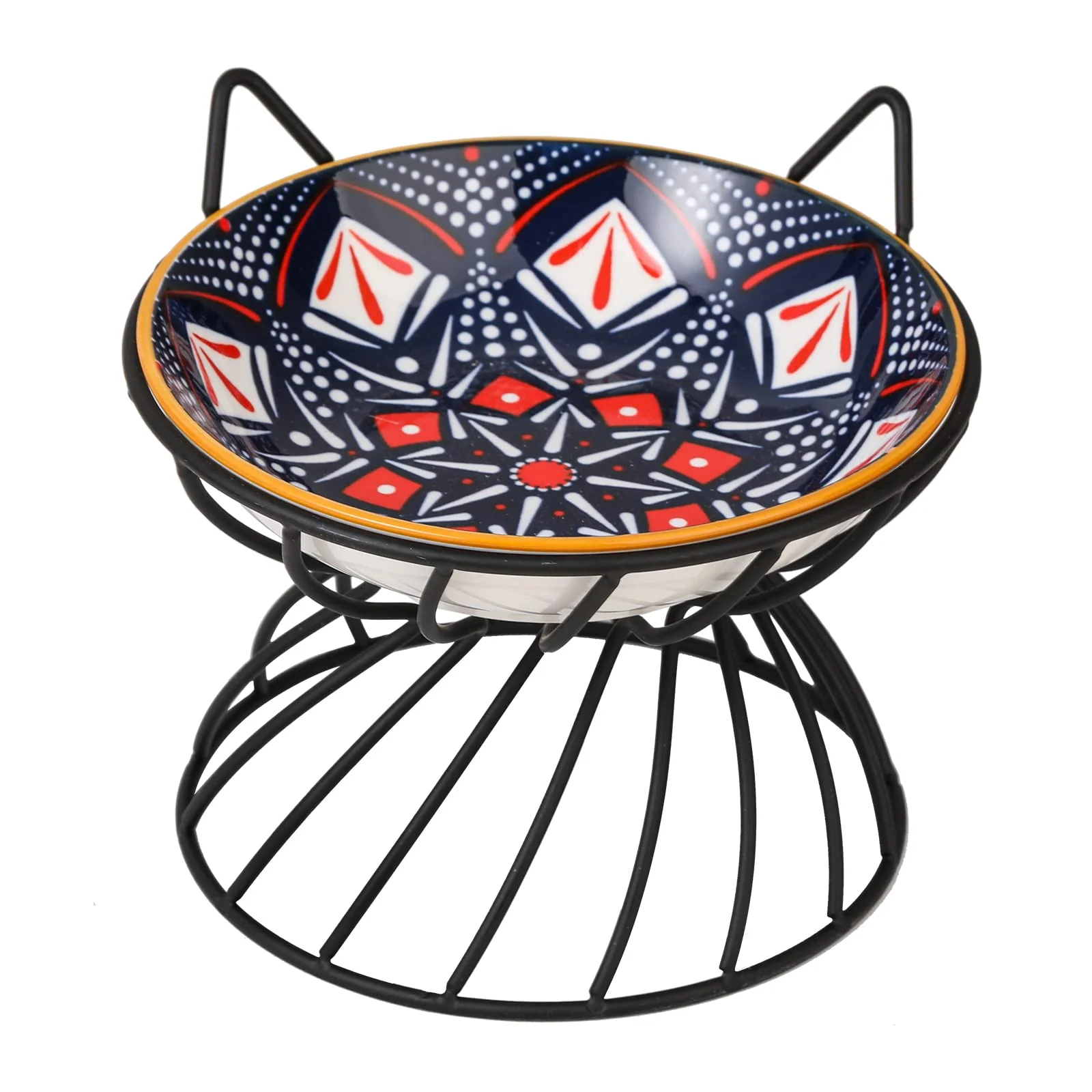 Luxury AHX Raised Ceramic Cat Bowl — d Whisker-Friendly Non-Slip 8.5 oz 5.75 inch Recyclable