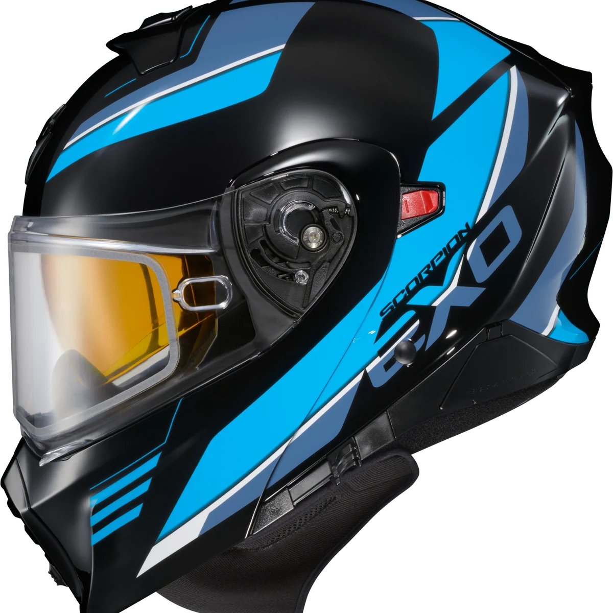 Fine Scorpion - Exo Gt930 Cold Weather Helmet Modulus Blk Blu Sm Dual Pane Top-Quality