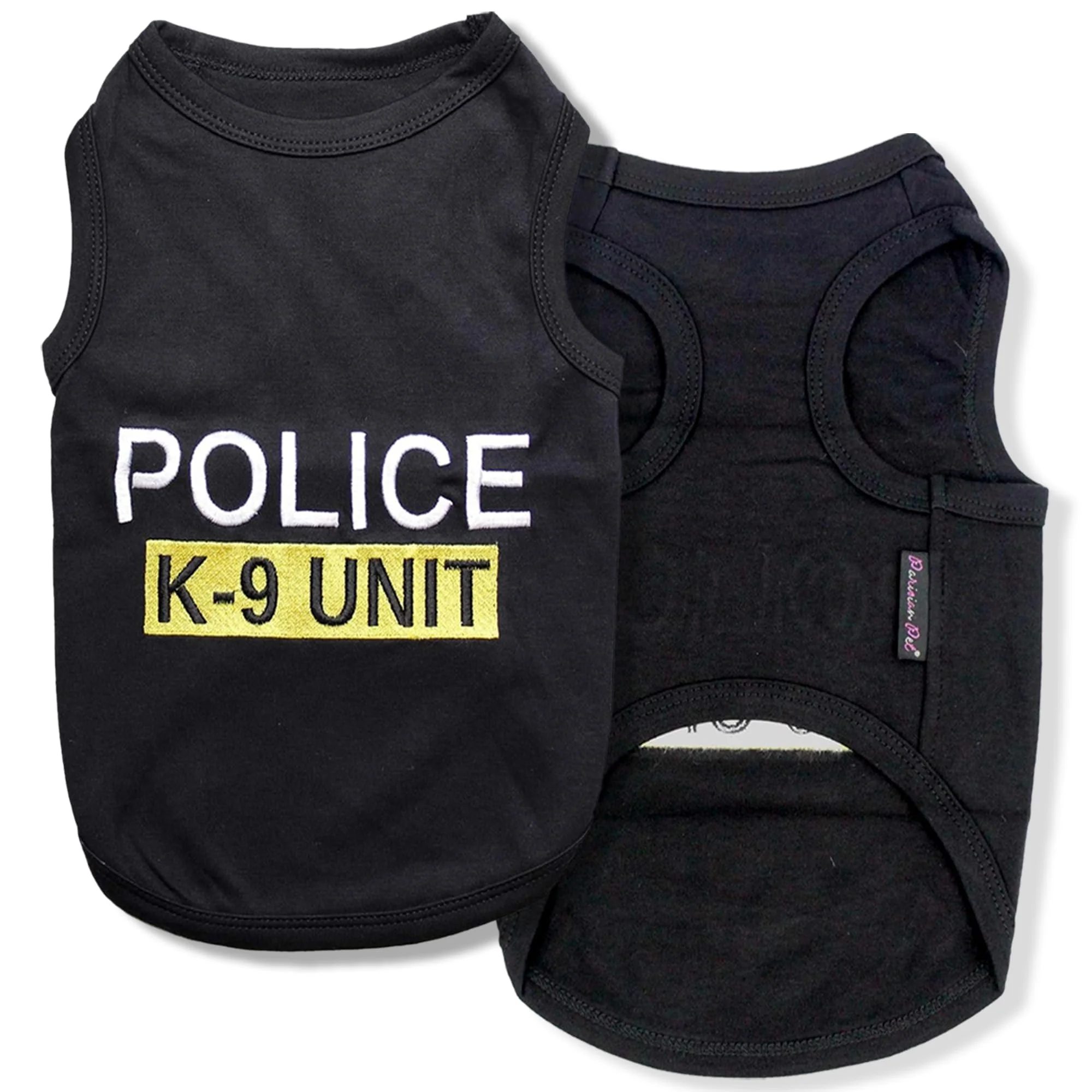 Practical Parisian Pet Unisex Police K-9 Unit Dog T-Shirt Responsible