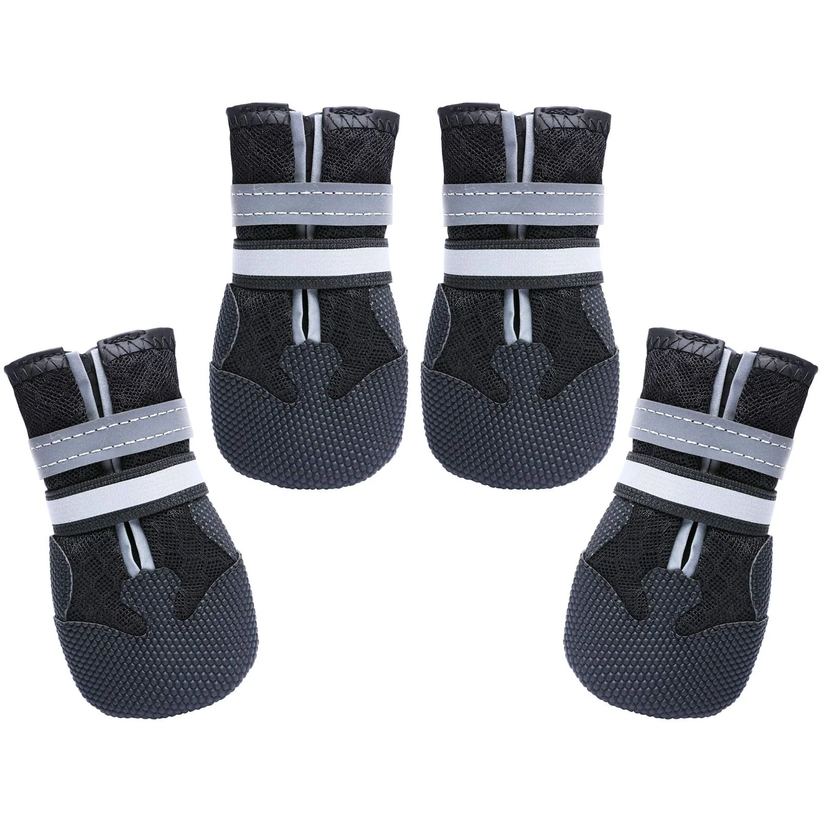 Reusable Dimicoo Breathable Dog Boots for Medium Large Dogs — Non-Slip Winter Summer Protection Pure
