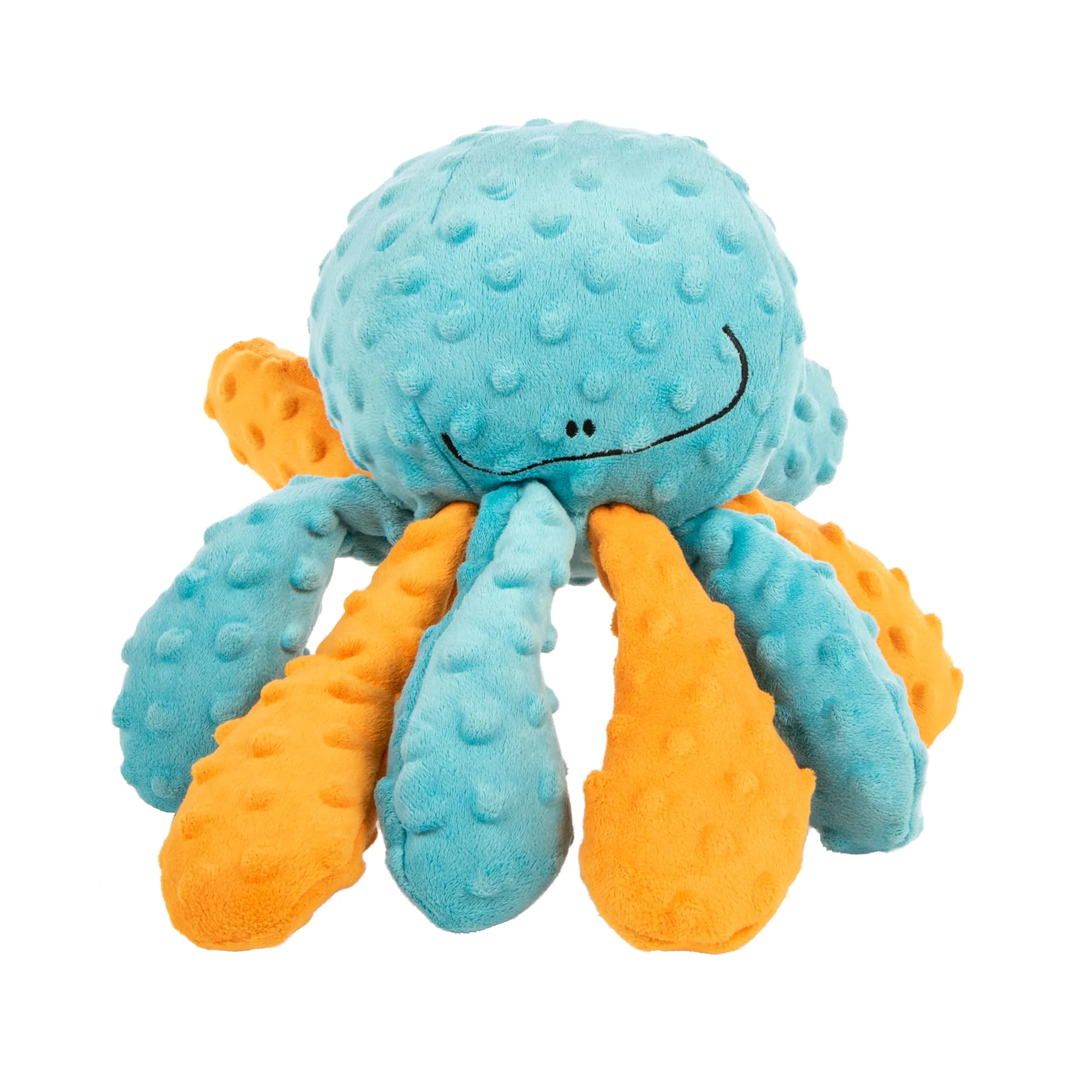 High-Grade GoDog Crazy Tugs Octopus Squeaky Plush Tug Toy with Chew Guard Technology Durable Interactive Modern