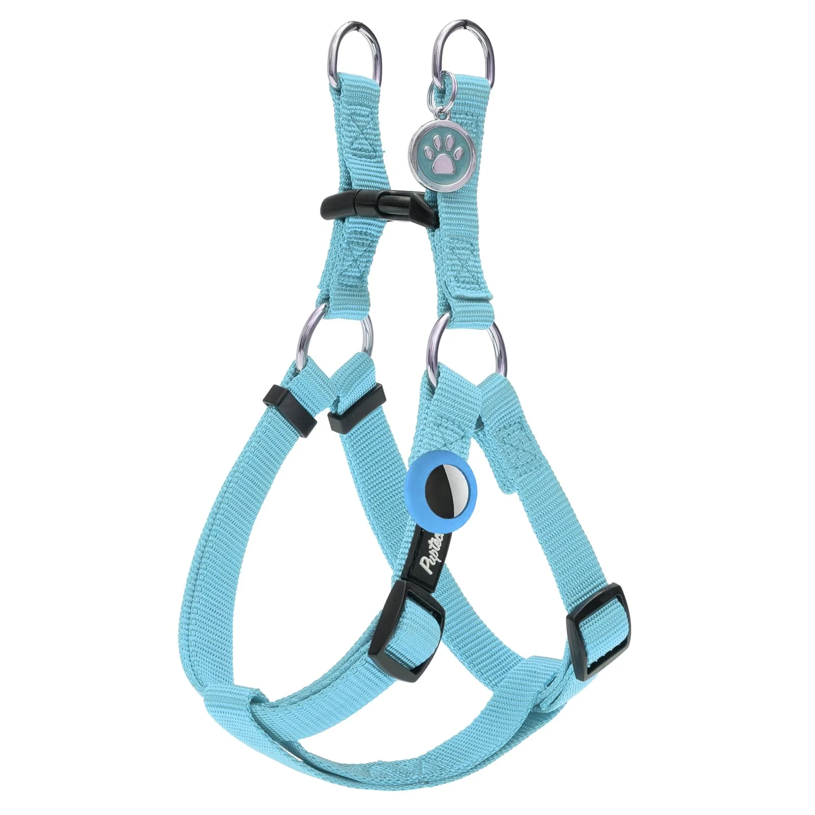 Durable PUPTECK No Pull Dog Harness – Sky Blue Step-In Adjustable M Unique