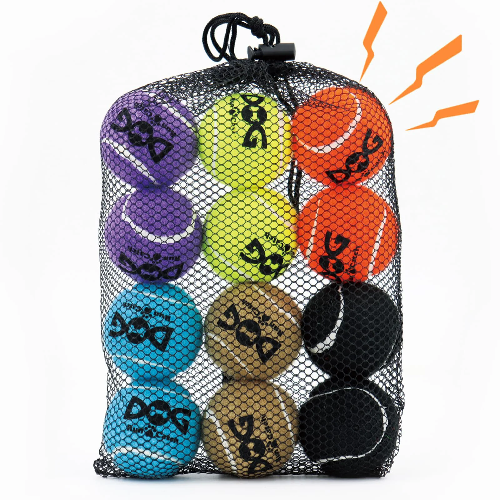 Dependable INSUM Small Tennis Balls for Dogs - Squeaky 12 Pack - 2.0'' Mini Tennis Balls for Dogs Durable Squeaky Fetch Toys for Puppy with Mesh Bag SGS Non-Toxic Effective