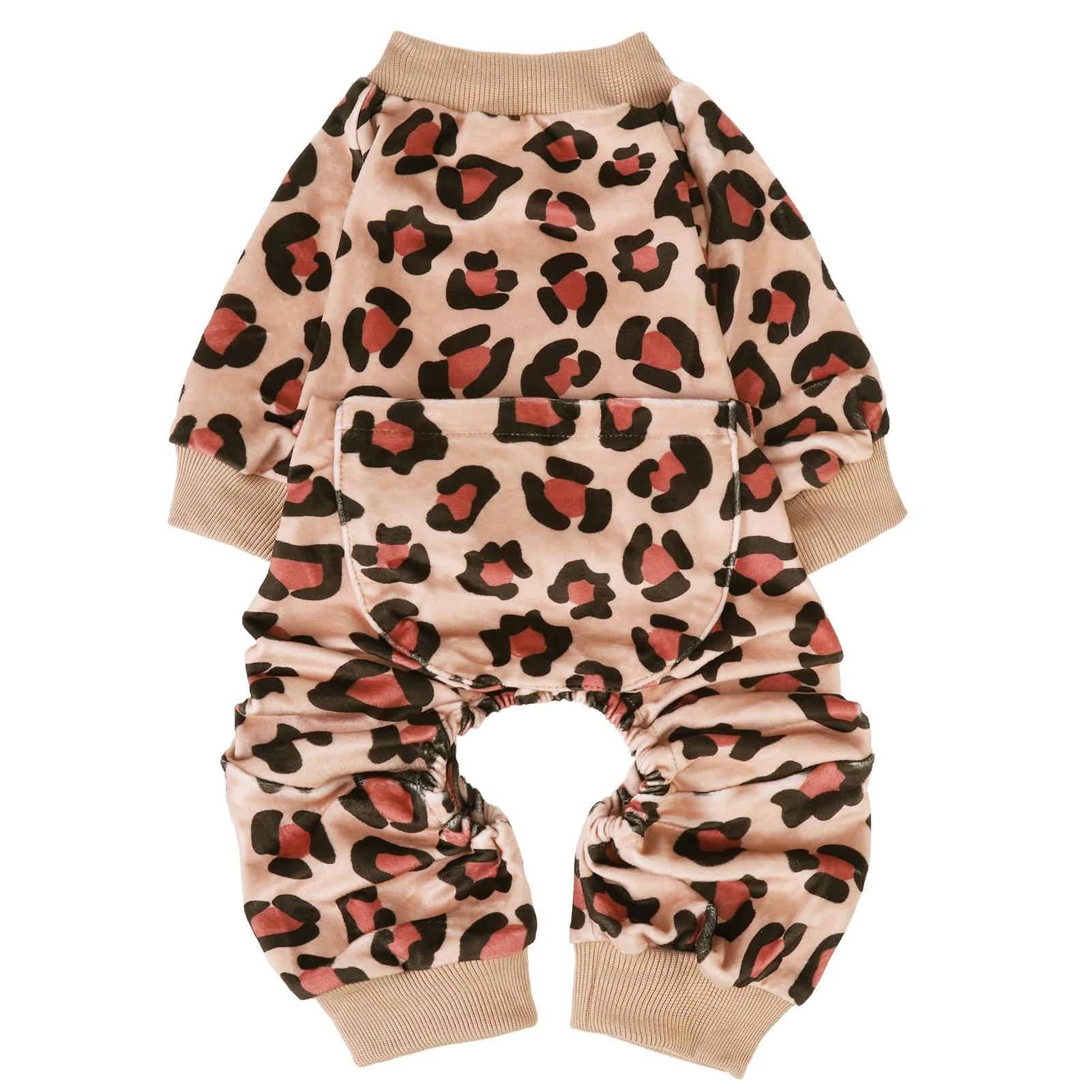 Traditional Pupteck Soft Fleece Dog Pajamas for Small Medium Dogs Cozy Stretchy Jumpsuit Modern